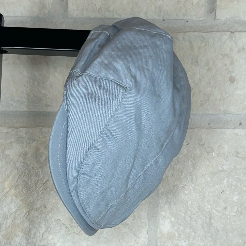 Toddlers Newsboy Cabbie Hat Gray 6-18 Months Flat flap